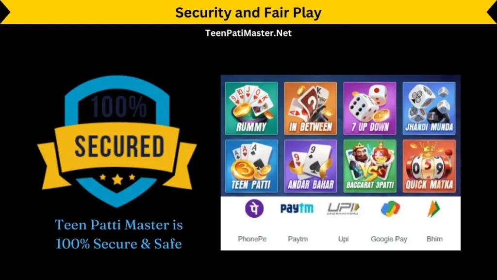 Security and Fair Play - Teen Patti Master 2025